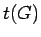 $ t(G)$