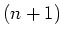 $(n+1)$