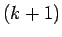 $ (k+1)$