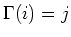 $\Gamma(i)=j$