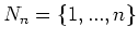 $N_n=\{1,...,n\}$