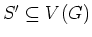 $S' \subseteq V(G)$