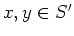 $x,y \in S'$