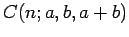$ C(n;a,b,a+b)$
