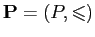 $ \mathbf{P} = (P, \leqslant)$