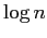 $ \log n$
