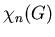 $\chi _n (G)$